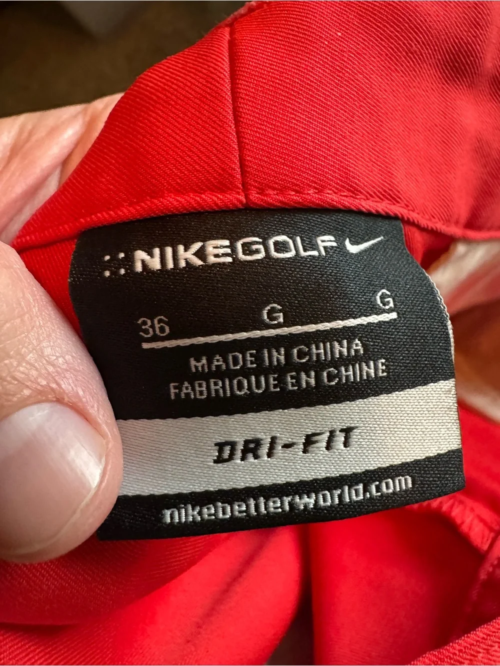 Nike Golf Men's Red Performance Wear Dri-Fit Activewear Sports Shorts Size 36